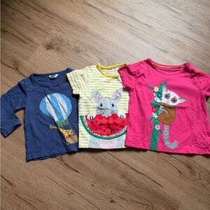 Lot of 3 Kids' baby boden shirts